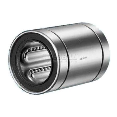 Nippon Bearing NB Corp Steel Closed Linear Bearing W/ Resin Retainer & Seals, 1/4inID, 2.625inL SW20GUU